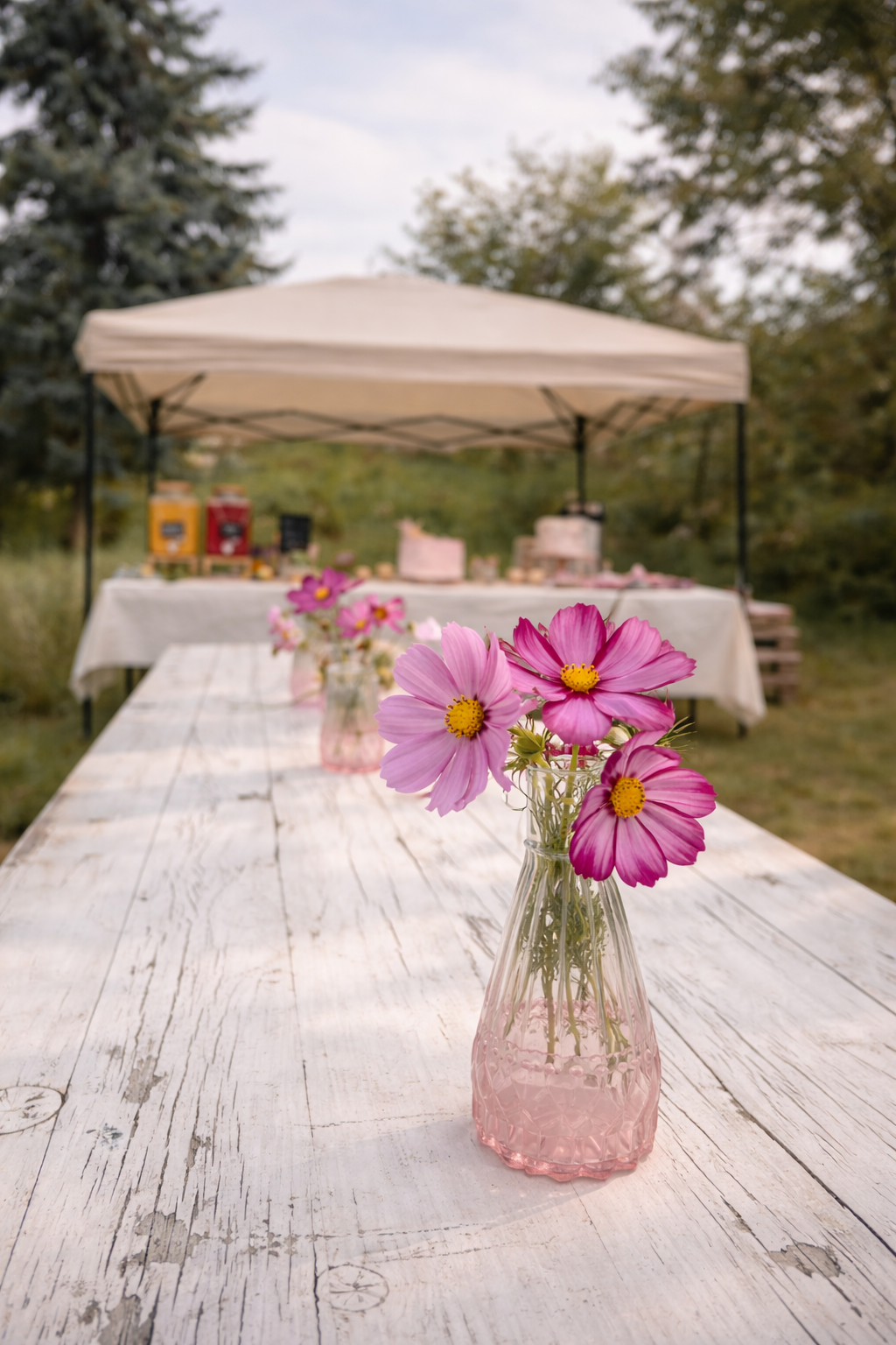 Abo: Blumen im Eimer zum selbst gestalten (Tischdeko) für Cafés, Restaurants…