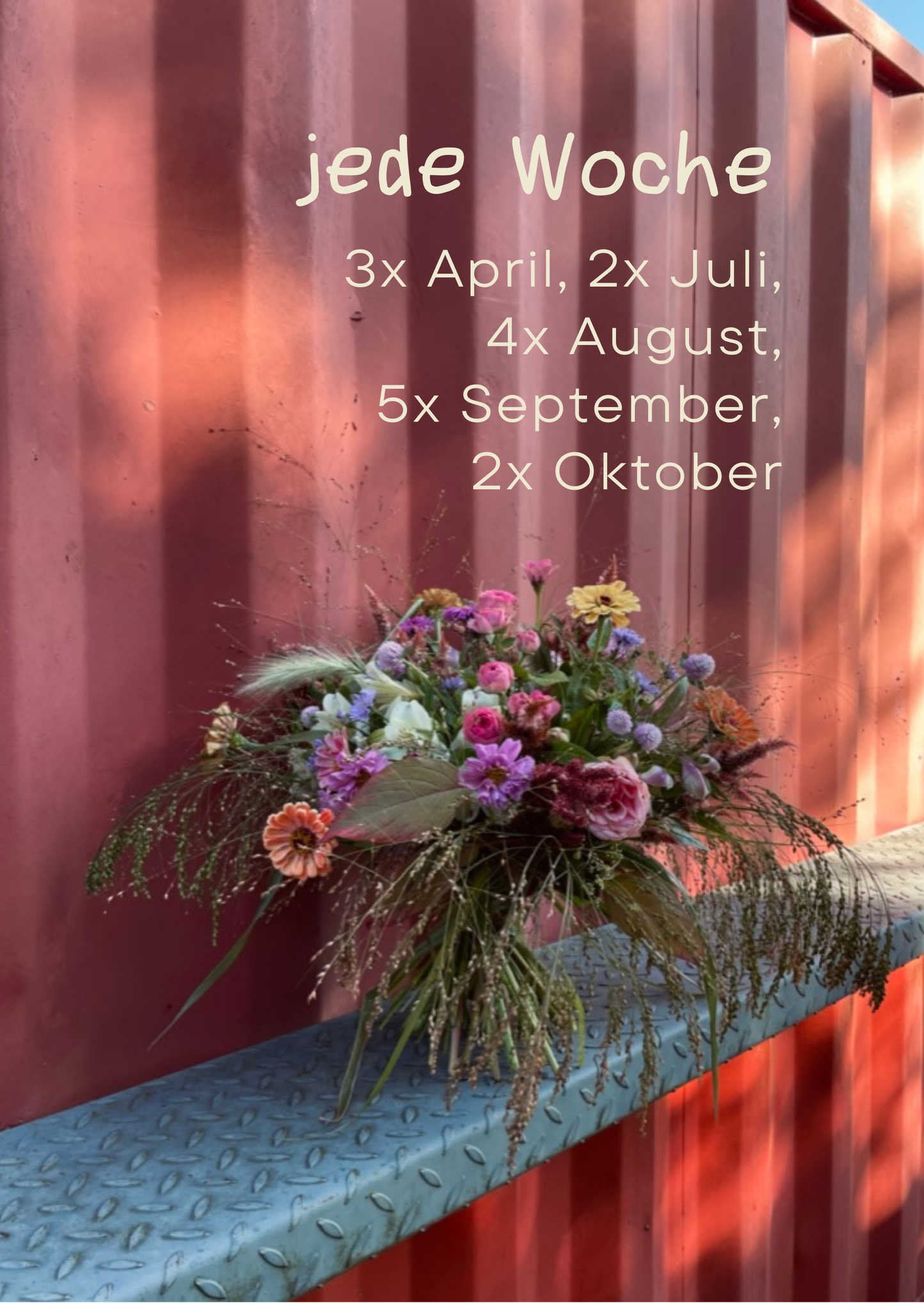 Abo: Blumensträuße die ganze Saison (Apr-Okt)